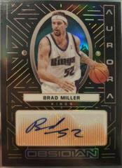 Brad Miller [Orange] Basketball Cards 2021 Panini Obsidian Aurora Autographs Prices