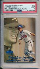 Chipper Jones [Row 2] #10 Baseball Cards 1998 Flair Showcase Legacy Collection Prices