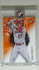 Mike Trout [Encased Orange] Baseball Cards 2022 Topps Pristine Prices
