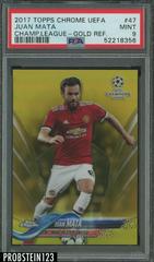 Juan Mata [Gold Refractor] Soccer Cards 2017 Topps Chrome UEFA Champions League Prices