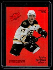 Patrice Bergeron [Precious Metal Gems Red] #114 Hockey Cards 2022 Skybox Metal Universe Prices