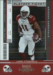 Larry Fitzgerald [Playoff Ticket] #3 Football Cards 2005 Playoff Contenders Prices