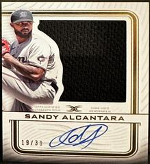 Sandy Alcantara Baseball Cards 2023 Topps Definitive Autograph Relic Collection Prices
