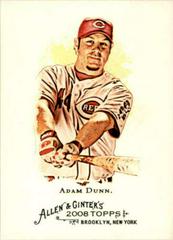 Adam Dunn #61 Baseball Cards 2008 Topps Allen & Ginter Prices