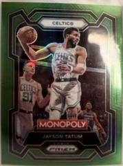 Jayson Tatum [Green] Basketball Cards 2023 Panini Prizm Monopoly Prices