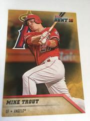 Mike Trout [5x7 Gold] #1 Baseball Cards 2016 Topps Bunt Prices