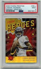 Lamar Jackson [Xtra Points Gold] Football Cards 2020 Panini Prestige Heroes Prices