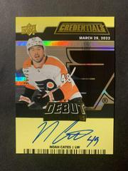 Noah Cates [Yellow] #DTAA-NC Hockey Cards 2022 Upper Deck Credentials Debut Ticket Access Autograph Prices