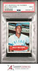 Billy Williams [Hand Cut] Baseball Cards 1971 Bazooka No Number Prices