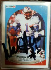 Warren Moon #133 Football Cards 1990 Fleer Prices