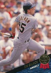 Tim Salmon #445 Baseball Cards 1993 Leaf Prices