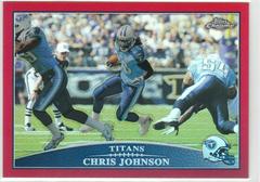Chris Johnson [Red Refractor] #TC39 Football Cards 2009 Topps Chrome Prices