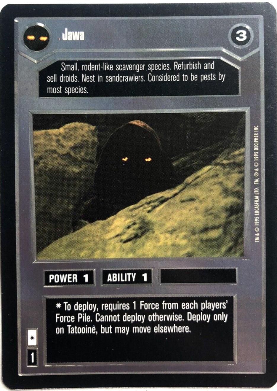 Jawa [Limited Dark] Star Wars CCG Premiere