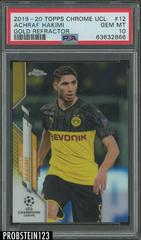 Achraf Hakimi [Gold Refractor] #12 Soccer Cards 2019 Topps Chrome UEFA Champions League Prices
