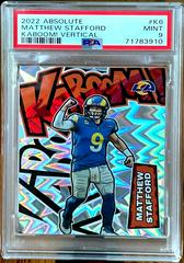 Matthew Stafford #K6 Football Cards 2022 Panini Absolute Kaboom Vertical Prices