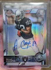 Amari Cooper [Running Autograph Refractor] Football Cards 2015 Topps Chrome Prices