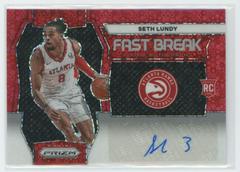 Seth Lundy [Red] #1 Basketball Cards 2023 Panini Prizm Fast Break Rookie Autograph Prices