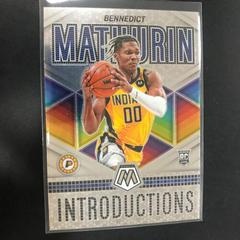 Bennedict Mathurin #9 Basketball Cards 2022 Panini Mosaic Introductions Prices