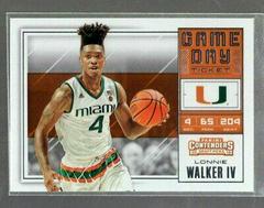 Lonnie Walker IV Basketball Cards 2018 Panini Contenders Draft Picks Game Day Ticket Prices