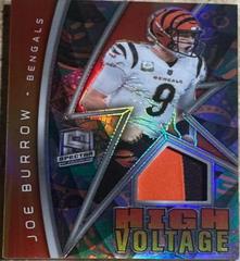 Joe Burrow [Psychedelic] #HV-JBU Football Cards 2022 Panini Spectra High Voltage Prices