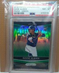 Ozzie Albies [Green] Baseball Cards 2018 Panini Chronicles Prizm Prices