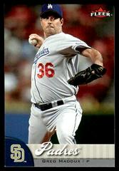 Greg Maddux [Mini Die Cut] Baseball Cards 2007 Fleer Prices