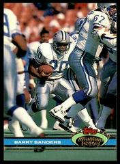 Barry Sanders [Super Bowl XXVI] #361 Football Cards 1991 Stadium Club Prices