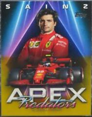 Carlos Sainz [Gold] #AP-CS Racing Cards 2021 Topps Formula 1 Apex Predators Prices