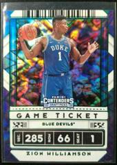 Zion Williamson [Green Explosion] #13 Basketball Cards 2020 Panini Contenders Draft Picks Prices