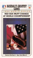 1986 World Series Game 6 #2 Baseball Cards 1989 Topps Ljn Baseball Talk Prices