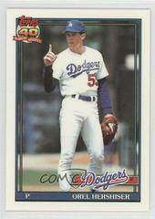 Orel Hershiser #690 Baseball Cards 1991 Topps Tiffany Prices