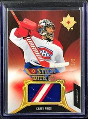 Carey Price [Gold] Hockey Cards 2021 Ultimate Collection Stick With Me Prices