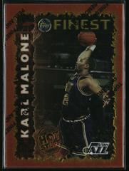 Karl Malone Basketball Cards 1995 Finest Hot Stuff Prices