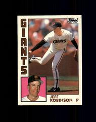 Jeff Robinson #101T Baseball Cards 1984 Topps Traded Prices