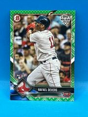 Rafael Devers [Green Festive] #TH-RD Baseball Cards 2018 Topps Holiday Bowman Prices