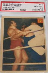 Primo Carnera #12 Wrestling Cards 1954 Parkhurst Prices
