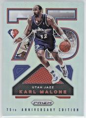 Karl Malone [Silver] #11 Basketball Cards 2021 Panini Prizm NBA 75th Anniversary Logo Prices