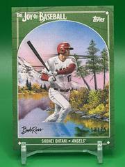 Shohei Ohtani [Sap Green] #1 Baseball Cards 2023 Topps X Bob Ross The Joy Of Prices