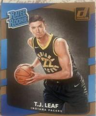 T.J. Leaf Basketball Cards 2017 Panini Donruss Prices