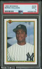 Bernie Williams #439 Baseball Cards 1990 Bowman Prices