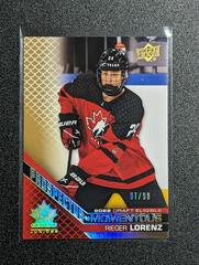 Rieger Lorenz [Gold] #PM-39 Hockey Cards 2022 Upper Deck Team Canada Juniors Prospectus Momentous Prices