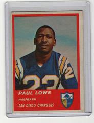 Paul Lowe #69 Football Cards 1963 Fleer Prices