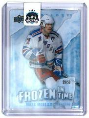 Mark Messier [Blue Frost] #FT-ME Hockey Cards 2022 Upper Deck Trilogy Frozen in Time Prices