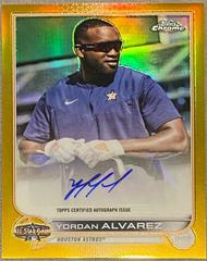 Yordan Alvarez [Gold] Baseball Cards 2022 Topps Chrome Update All Star Game Autographs Prices
