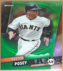 Buster Posey [Green Refractor] Baseball Cards 2019 Topps Finest Prices