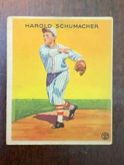 Harold Schumacher Baseball Cards 1933 Goudey Prices