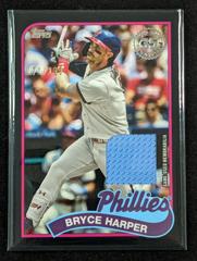 Bryce Harper [Black] #89BR-BH Baseball Cards 2024 Topps 1989 Relic Prices