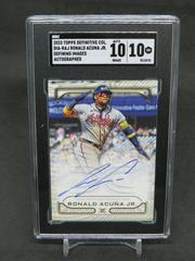 Ronald Acuna Jr. #DIA-RAJ Baseball Cards 2023 Topps Definitive Defining Images Autograph Collection Prices