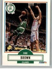 Dee Brown #U-6 Basketball Cards 1990 Fleer Update Prices