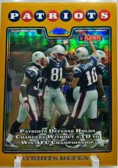 Patriots Defense [Gold Refractor] #TC155 Football Cards 2008 Topps Chrome Prices